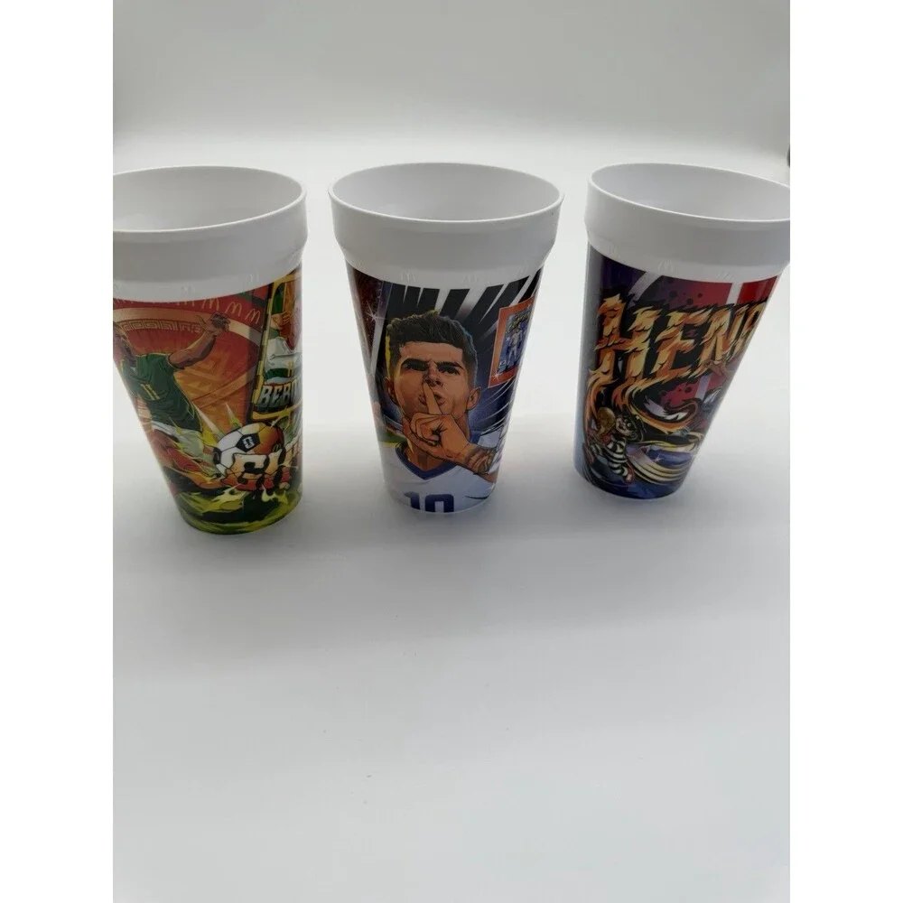 2026 McDonald's FIFA World Cup Adult Happy Meal Cup lot of 3! New/opened